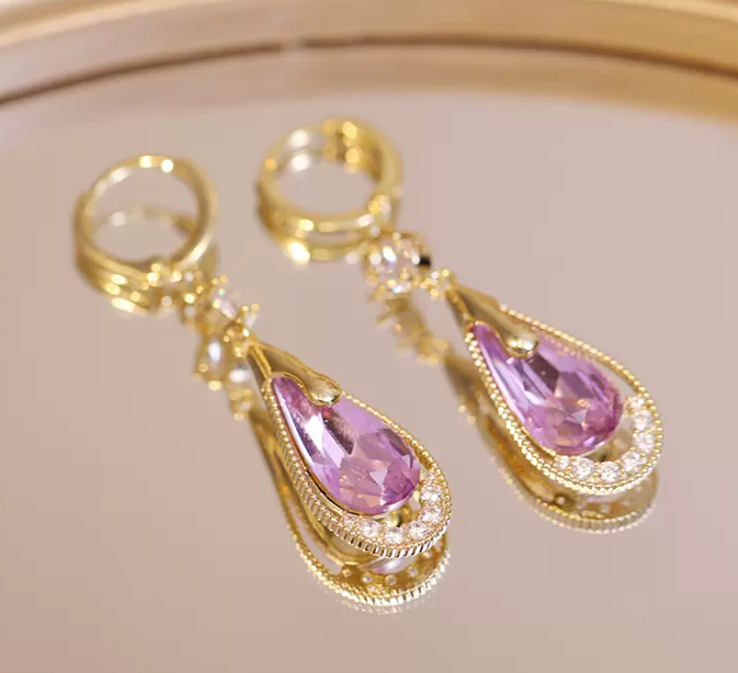 Aretes de Gota LILA